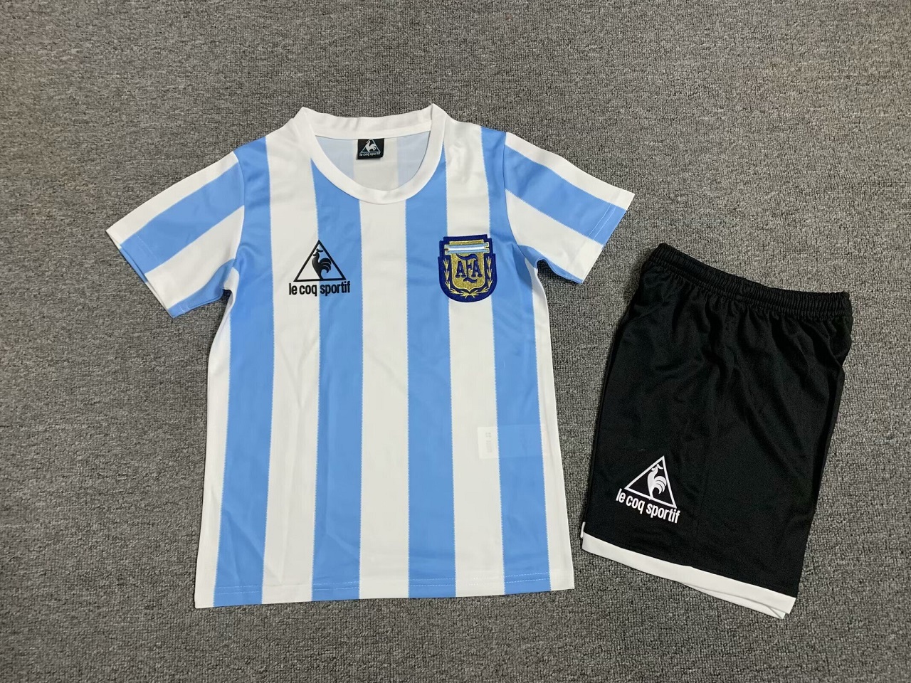 Kids-Argentina 1986 World Cup Home Soccer Jersey
